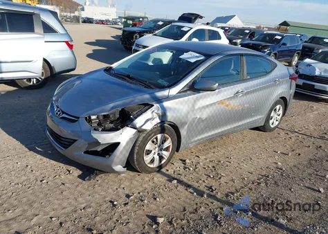 2016 Hyundai Elantra Se из США, поврежденный, VIN 5NPDH4AE4GH746671